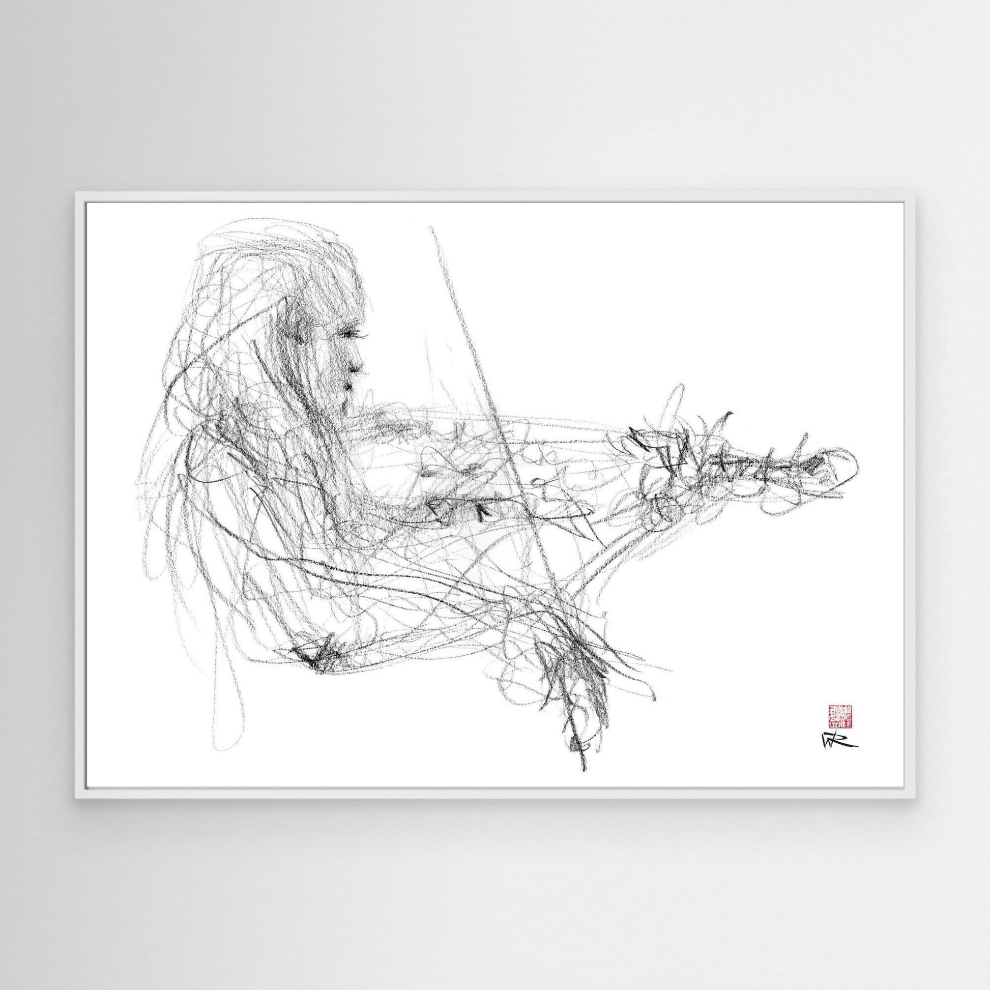 Charlotte Spruit on violin 2 - Canvas art print