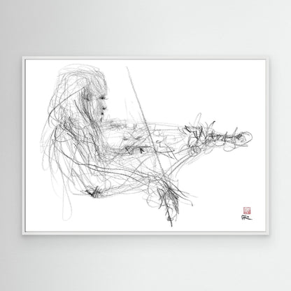Charlotte Spruit on violin 2 - Canvas art print