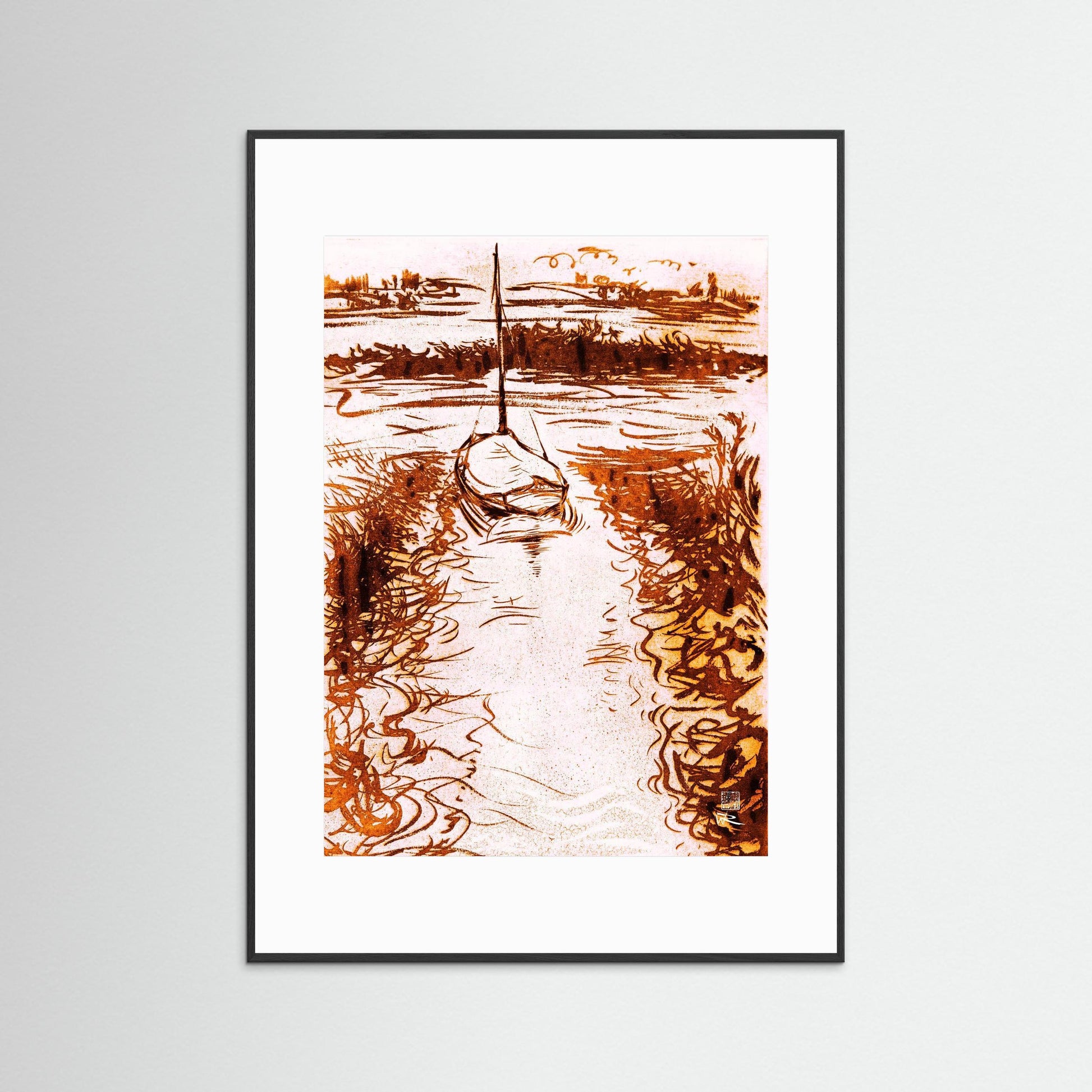 Stiffkey mooring edition 1 - paper print