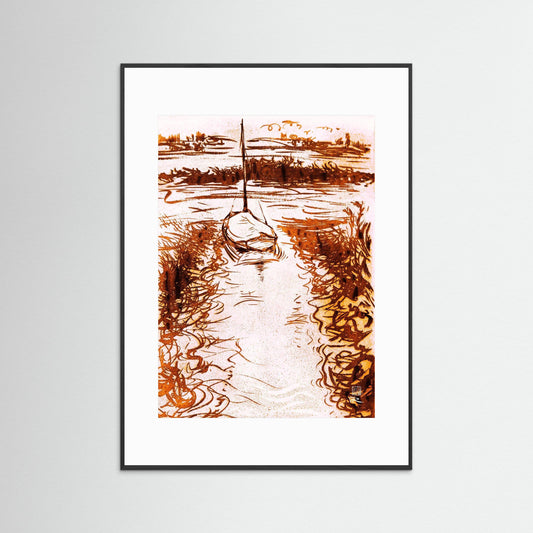 Stiffkey mooring edition 1 - paper print