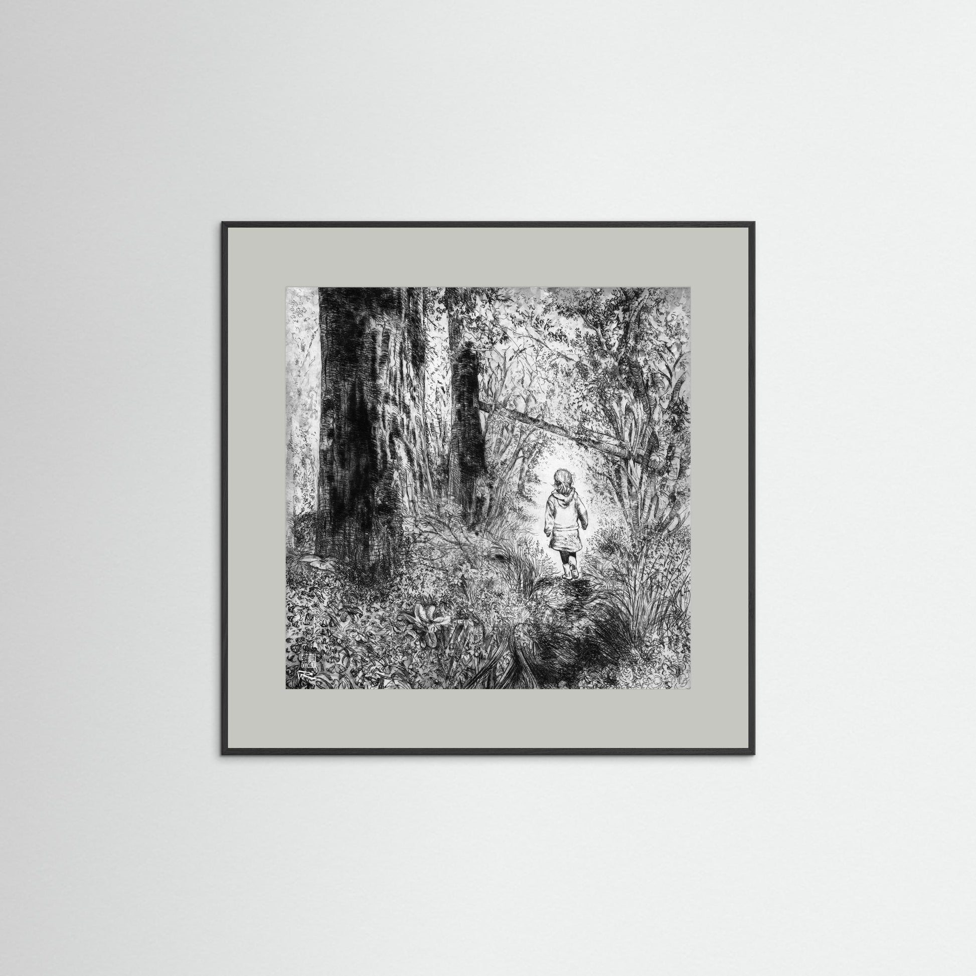 Bluebell wood edition 1: Monochrome - Paper print