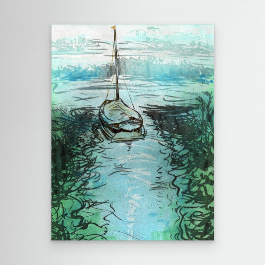 Stiffkey mooring edition 3 - Canvas print