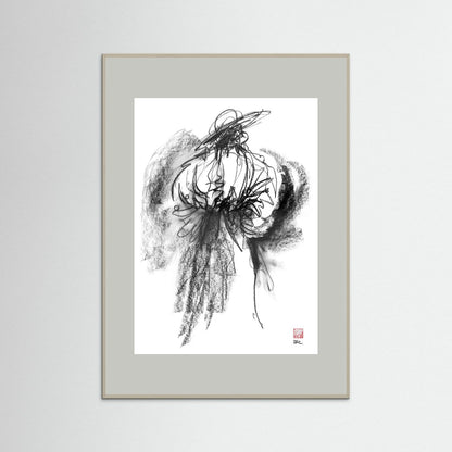 Flamenco hat - Print on fine art paper