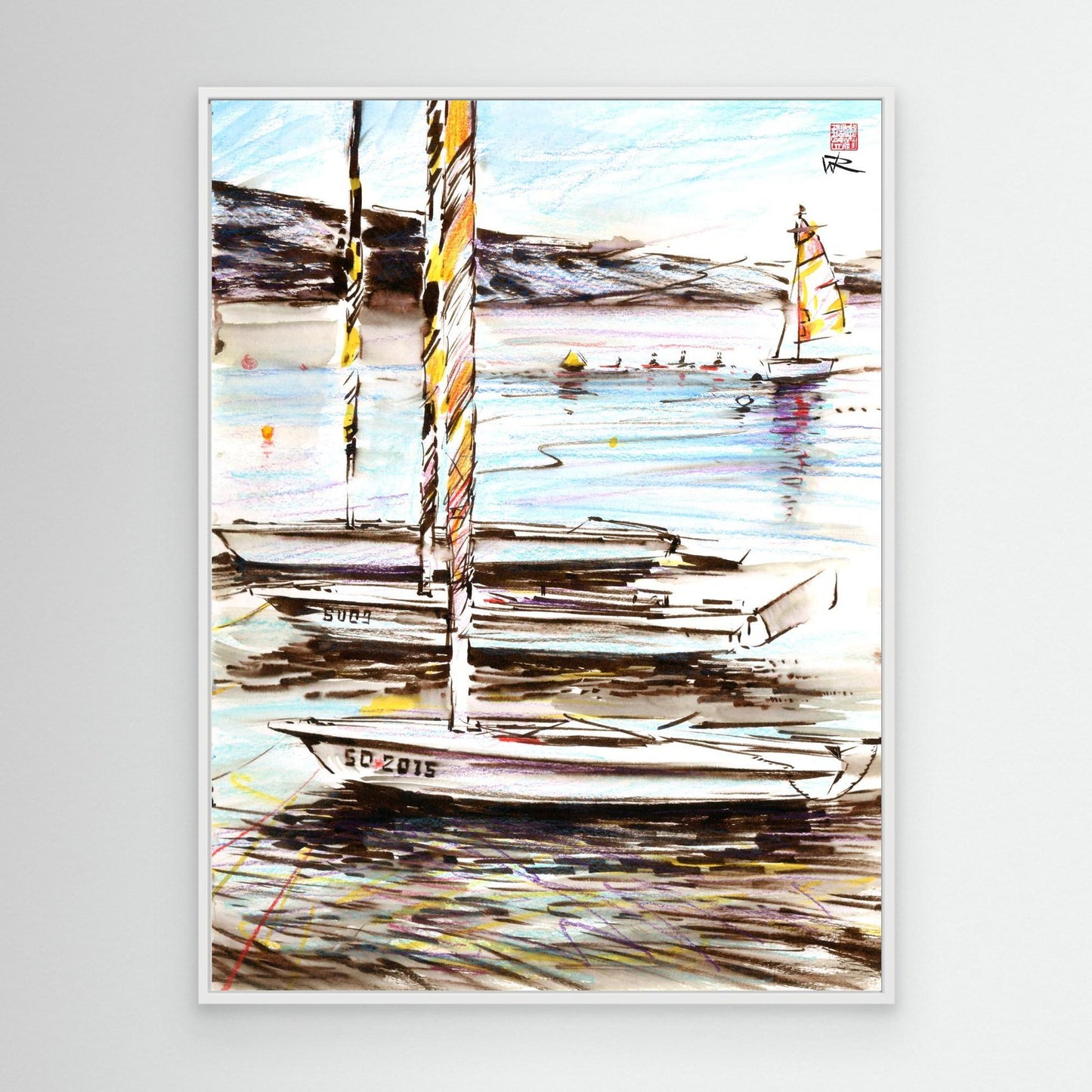 Boats in evening shadow