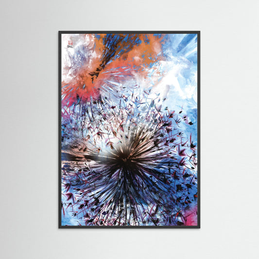Allium abstract explosion 1 - Paper print