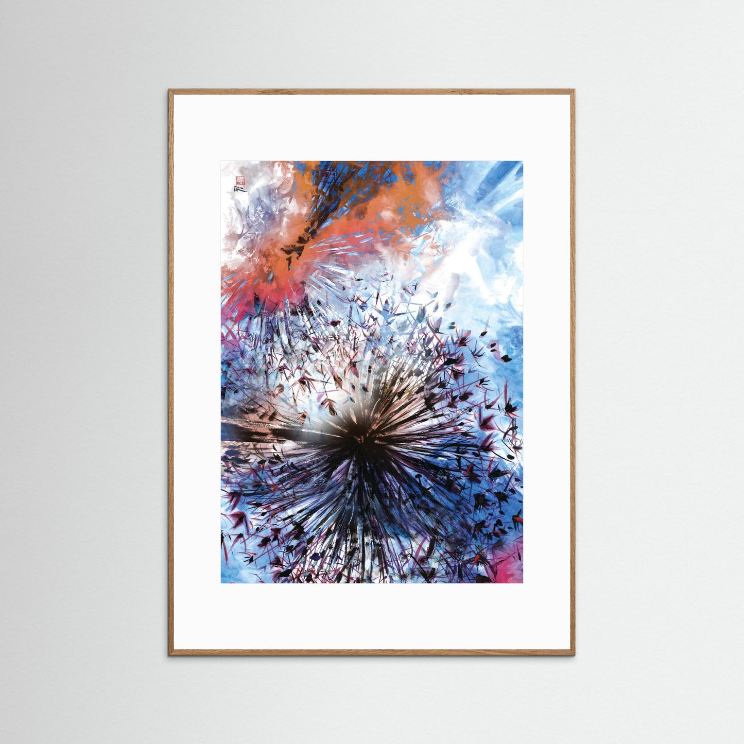Allium abstract explosion 1 - Paper print