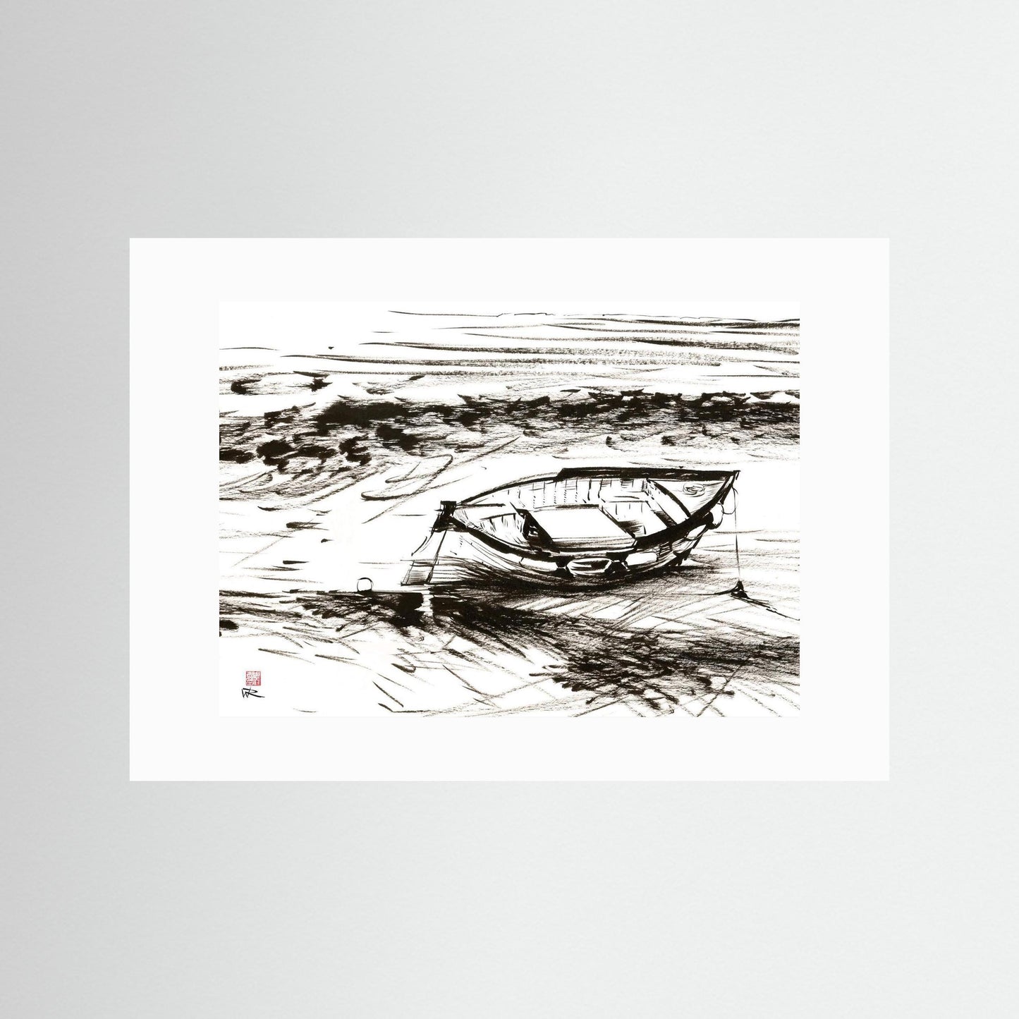 Down to the sea from Morston - Paper print