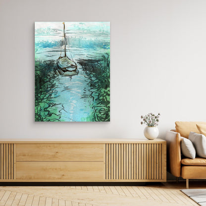 Stiffkey mooring edition 3 - Canvas print