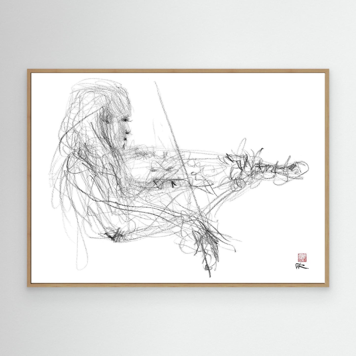 Charlotte Spruit on violin 2 - Canvas art print