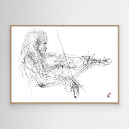 Charlotte Spruit on violin 2 - Canvas art print