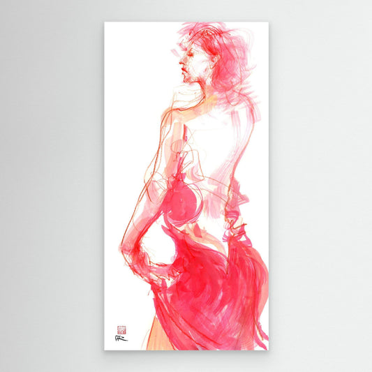 Flamenco pose - canvas print