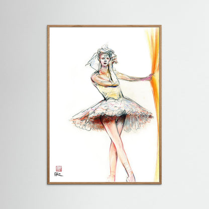 Ballerinas curtain call - Paper print