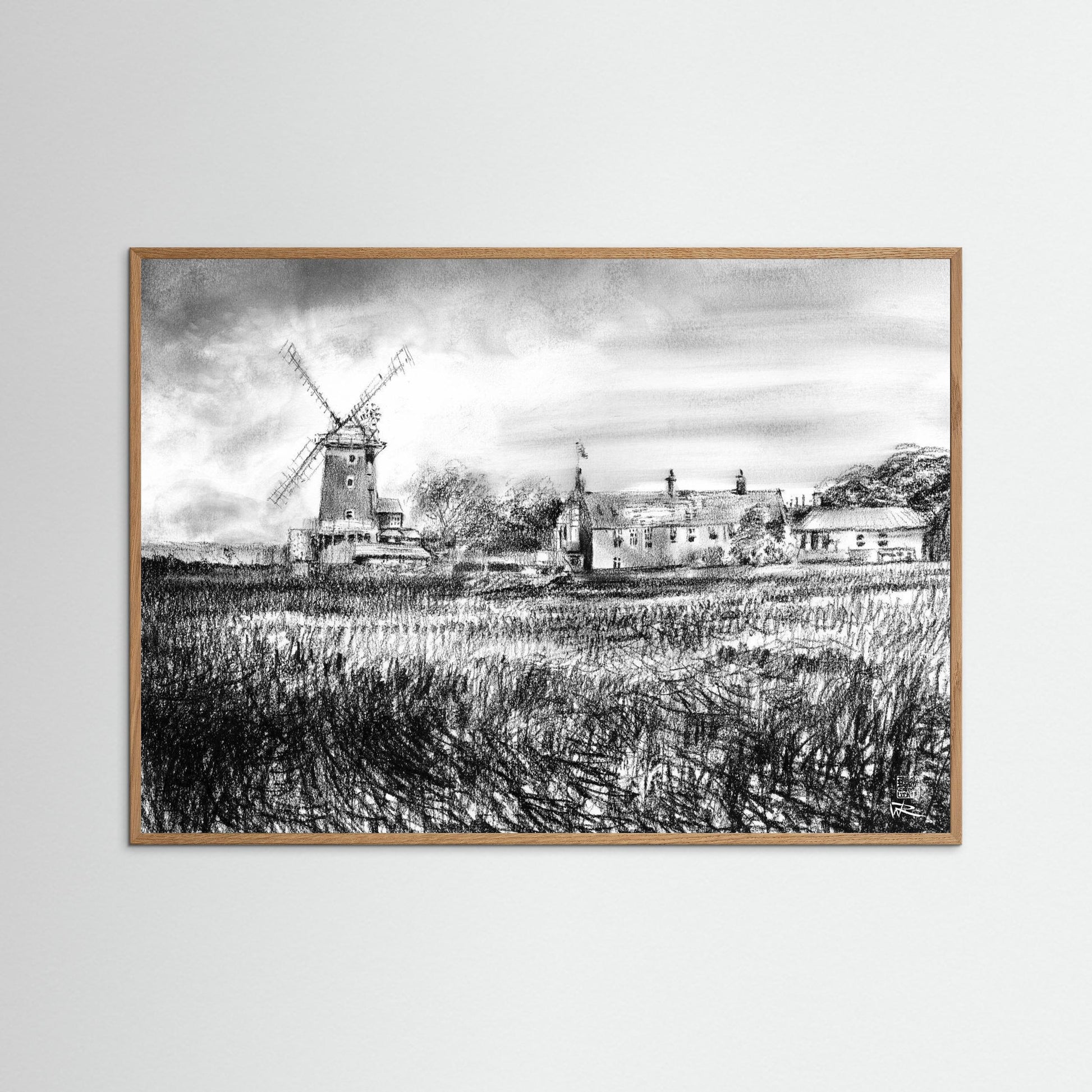 Cley windmill - paper print